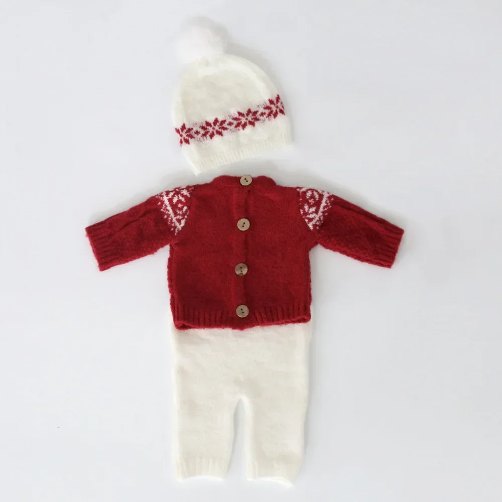 New New Newborn Full Moon Photography Clothing Christmas Theme Styling Set baby clothes new born déguisement  newborn