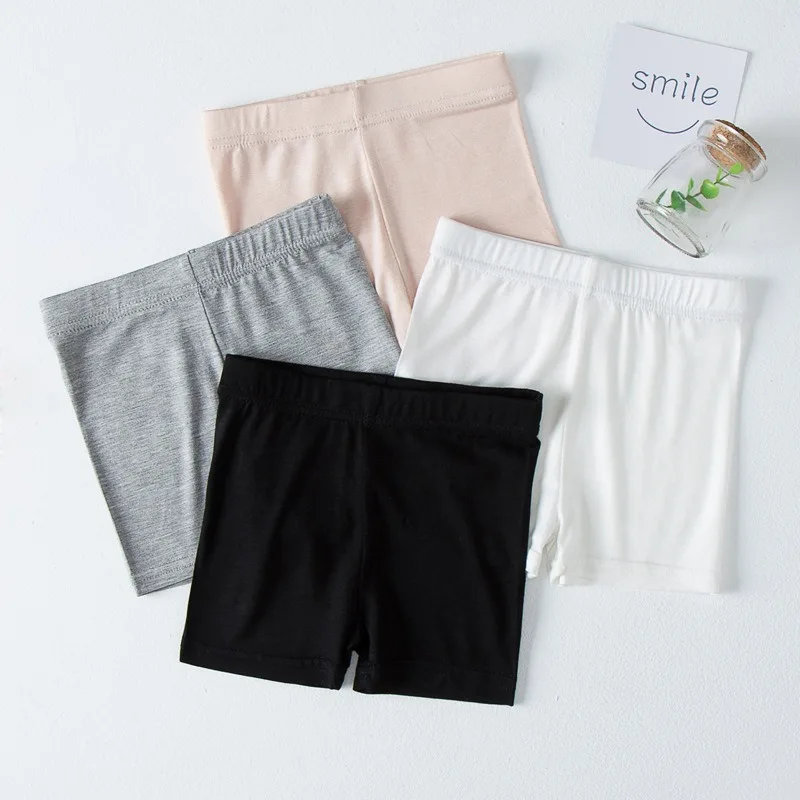 Girls' Safety Shorts Summer Thin Modal Anti-Peek Underwear Kids Ice Silk Lining Pants