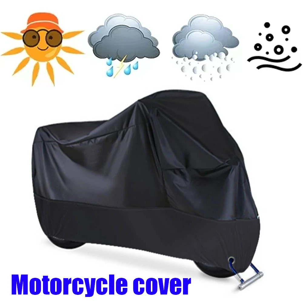 

Weatherproof Motorcycle Cover Universal Outdoor Waterproof Dustproof All Seasons Protection For Electric Vehicle Bike Cover