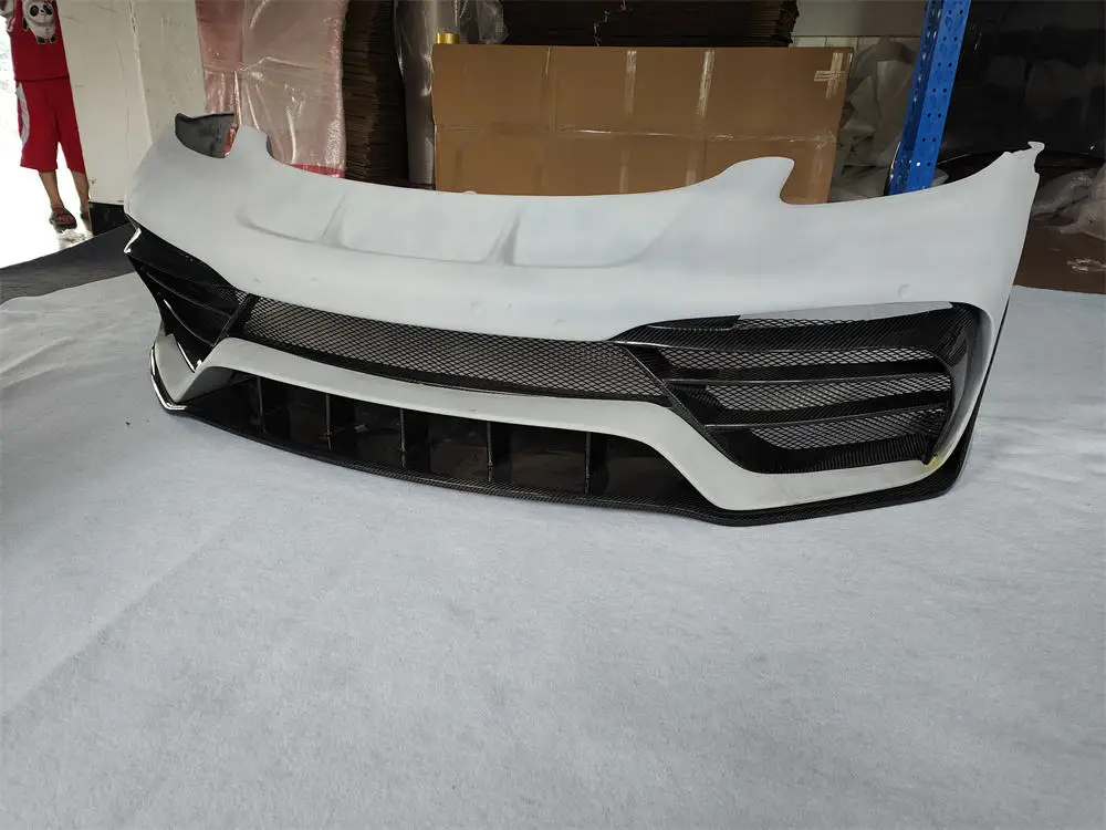 High Quality PD Style Carbon Fiber Body Kit for Porsche-Cayman 718 Includes Front Bumper with Resin Primer