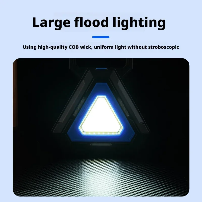 Magnetic Outdoor Work Light - Waterproof, Type-C Fast Charge, Multi-Function Flashlight & High-Capacity Battery