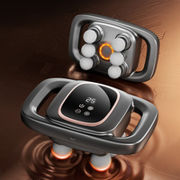 Deep Massage with Multi Head Massage Gun LCD Fascia Gun Professional Grade Lumbar Waist Body Electric Massage Gun for Body Relax