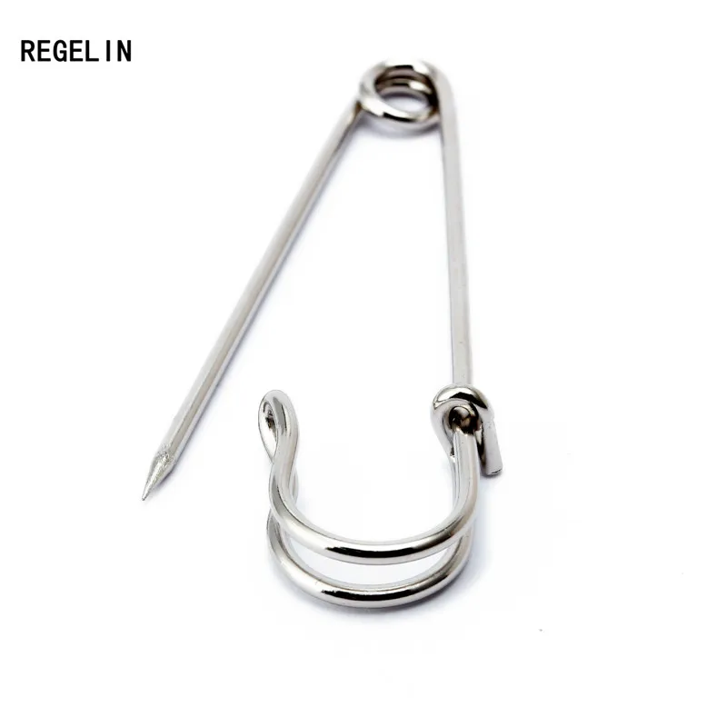 REGELIN 10pcs Safety Pins Brooch Large Long Metal Wedding Brooch Safety Needles for Women DIY Jewelry Making Findings Wholesale