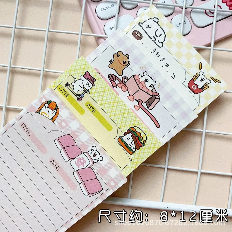 Office School Supplies A7 small sticky notes high value ins wind puppy cute girl heart account material paper sticky notepad