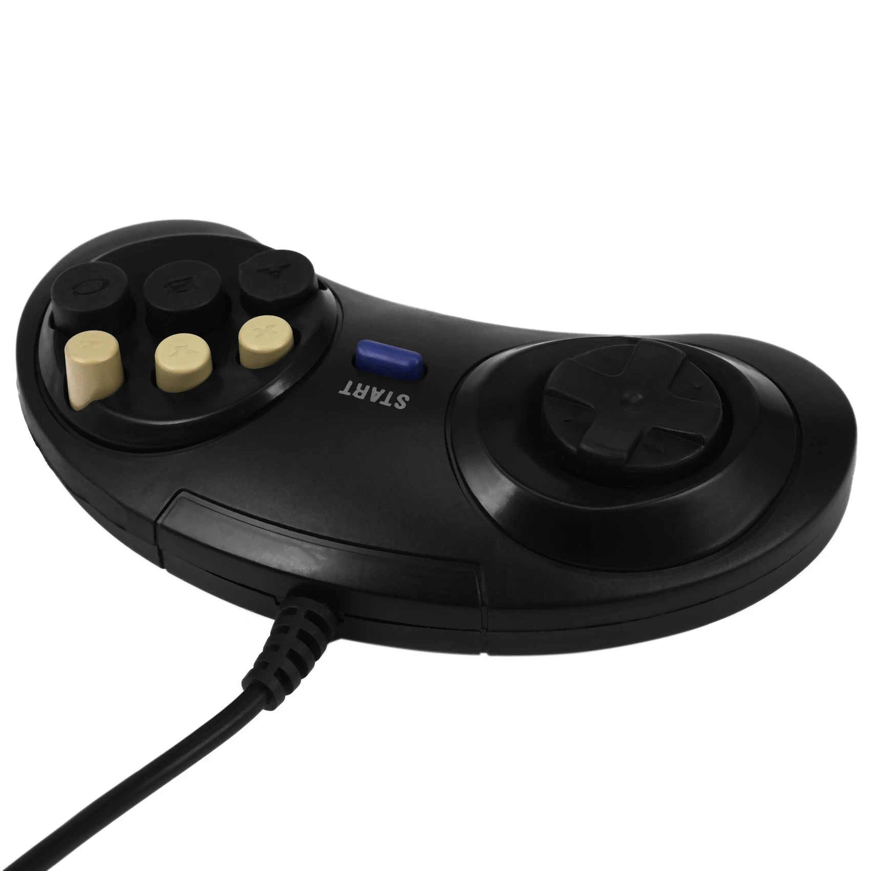 Classic Retro 6 Buttons Wired Handle Game Controller Gamepad Joystick Joypad For Sega Md2 Pc Mac Mega Drive Gaming Accessories