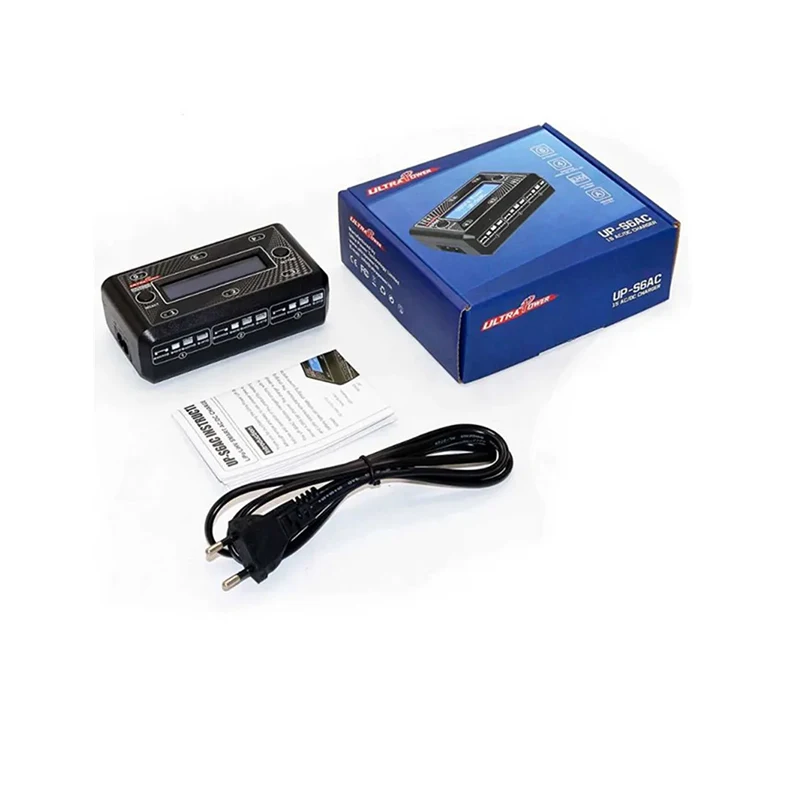Original Ultra Power UP-S6AC 1S AC/DC 3.7V LiPO/LiHV Battery Charger 6 Outputs With Micro MX mCPX JST