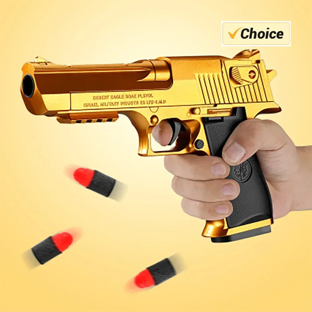 80 Soft Bullets & 24 Shells For Glock Toy Guns Desert Eagle Pistol Colt 1911 Foam Bullets Ammo