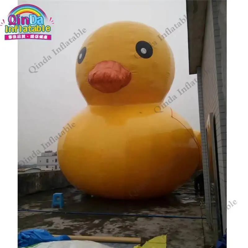 4m Height Giant Inflatable Yellow Promotion Duck Float In The Lake,free Air Pump Inflatable Yellow Duck