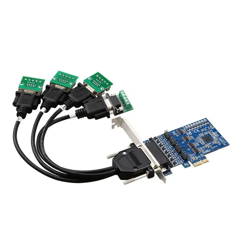 A01E-1 Piece PCI Expansion 4 Ports RS422 RS485 Expansion Card Industrial Protector PC+Metal