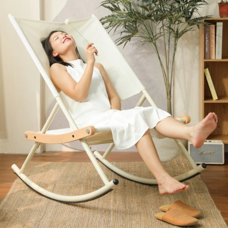 Stable Rocking chair Adult recliner Indoor balcony Home nap Leisure Internet celebrity Lazy sofa Outdoor courtyard rocking chair