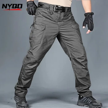 Motorrad-Reithose, verschleißfest, wasserdicht, atmungsaktiv, taktische Hose, Camouflage-Hose, Overalls, Outdoor-Hose mit mehreren Taschen