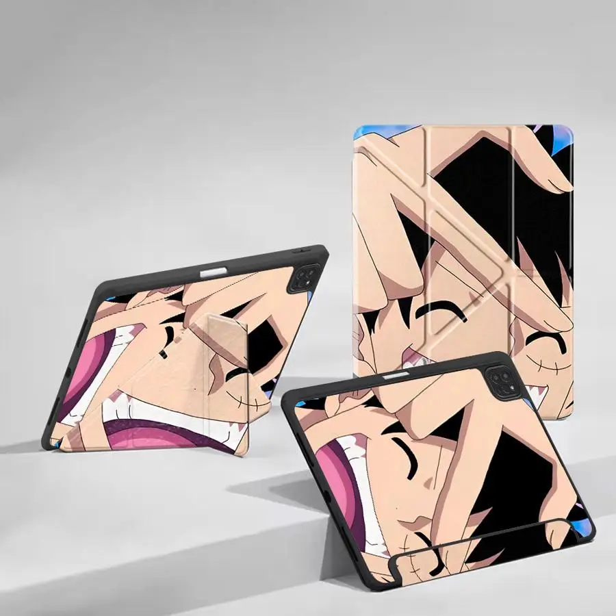 Tablet Case For iPad Mini 6 7 Pro 2025 Air 4 5 M3 M2 M4 11inch Pro 11 10 9 8 7 th 12.9inch Holder Cover Cartoon One Piece