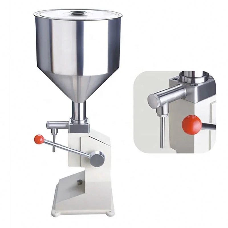 High accuracy small cos metic/paste/sausage/cream liquid manual filling machine