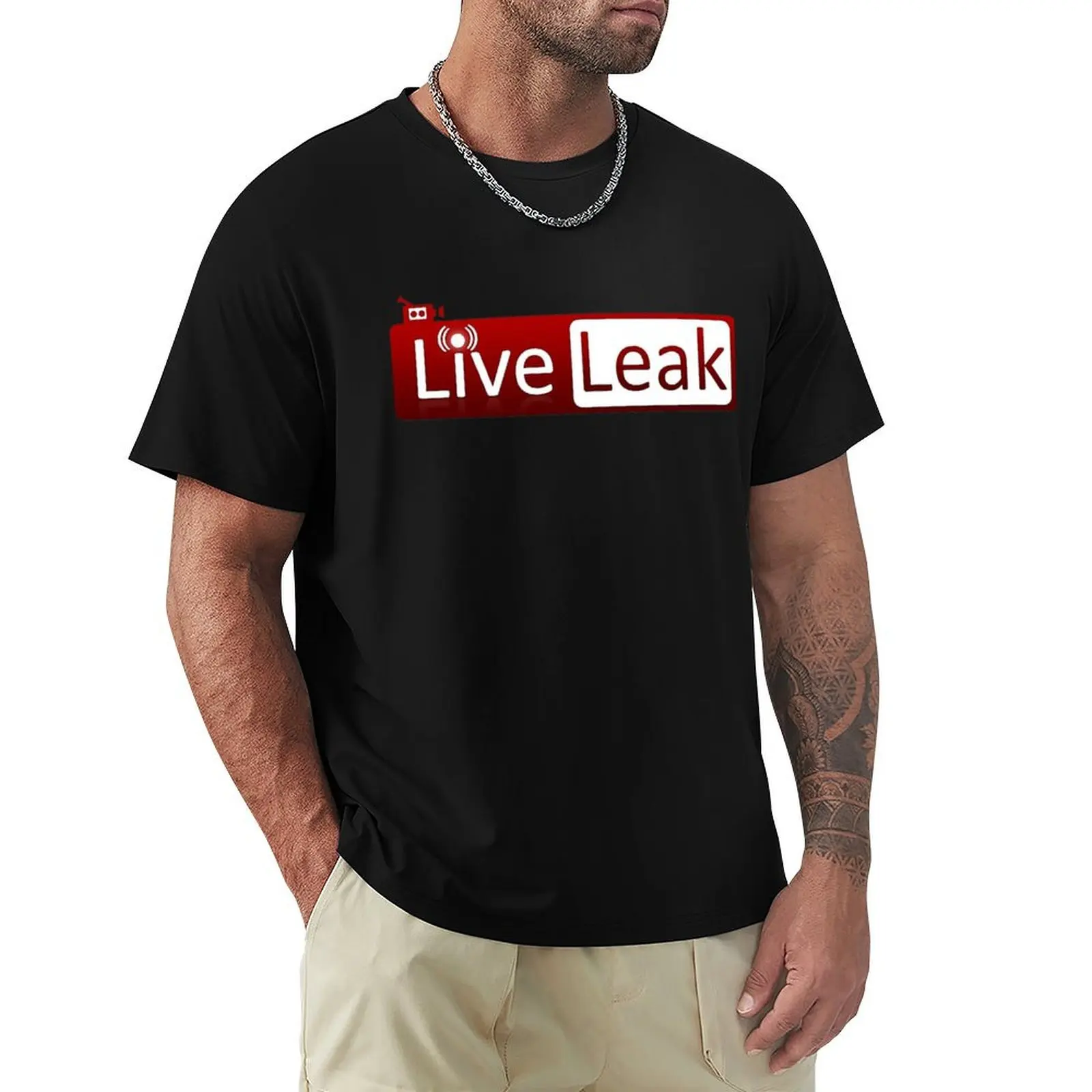 

everyone's favorite streaming network - liveleak T-Shirt shirts graphic T-shirts oversize animal prinfor boys Men's clothing