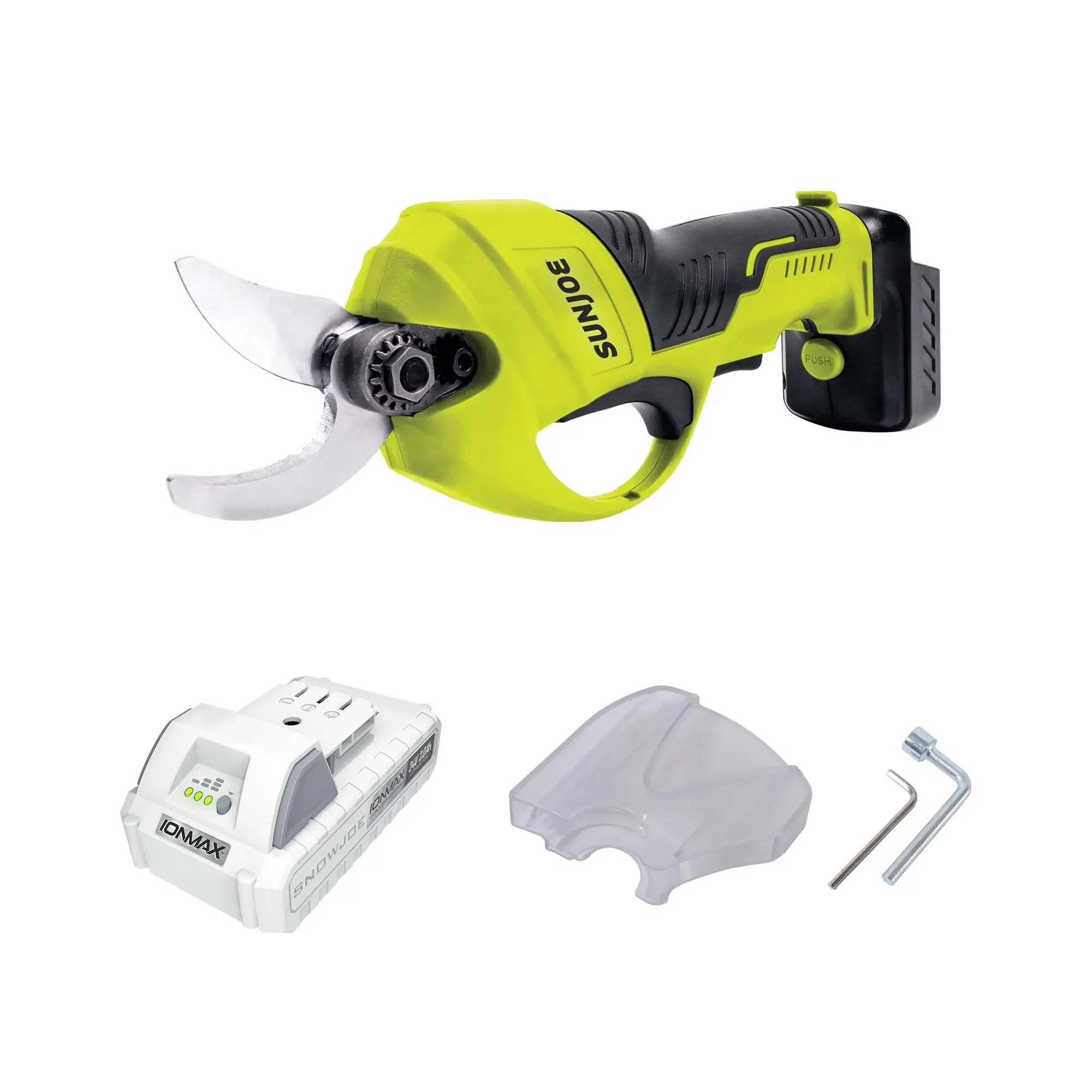 Cordless Handheld Pruner with Charger & Steel s, 80W Motor Portable and -Operated Gardening Tool Shears for Trimming