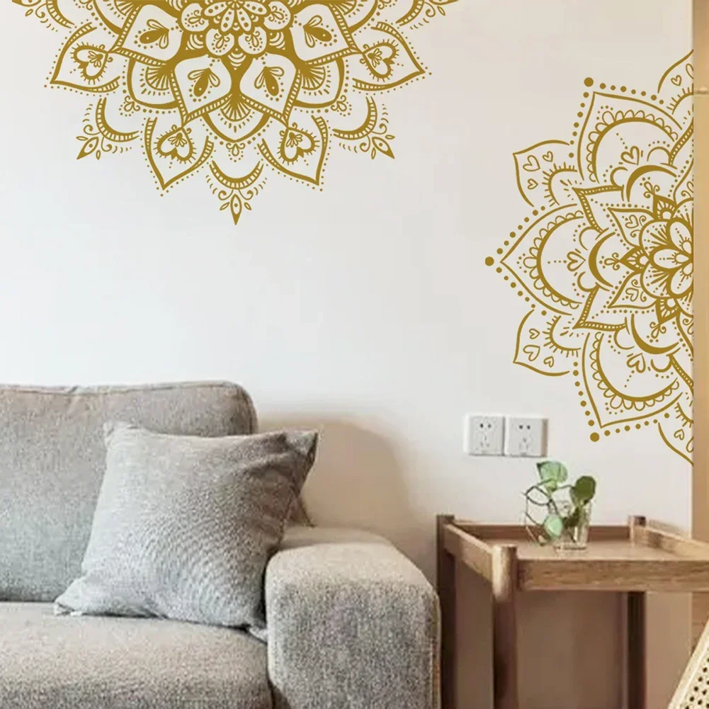 Home Decor Lotus Flower Datura Flat Walls Creative Flat Door Wall Stickers Eid Mubarak Wall Stickers Glass Decals