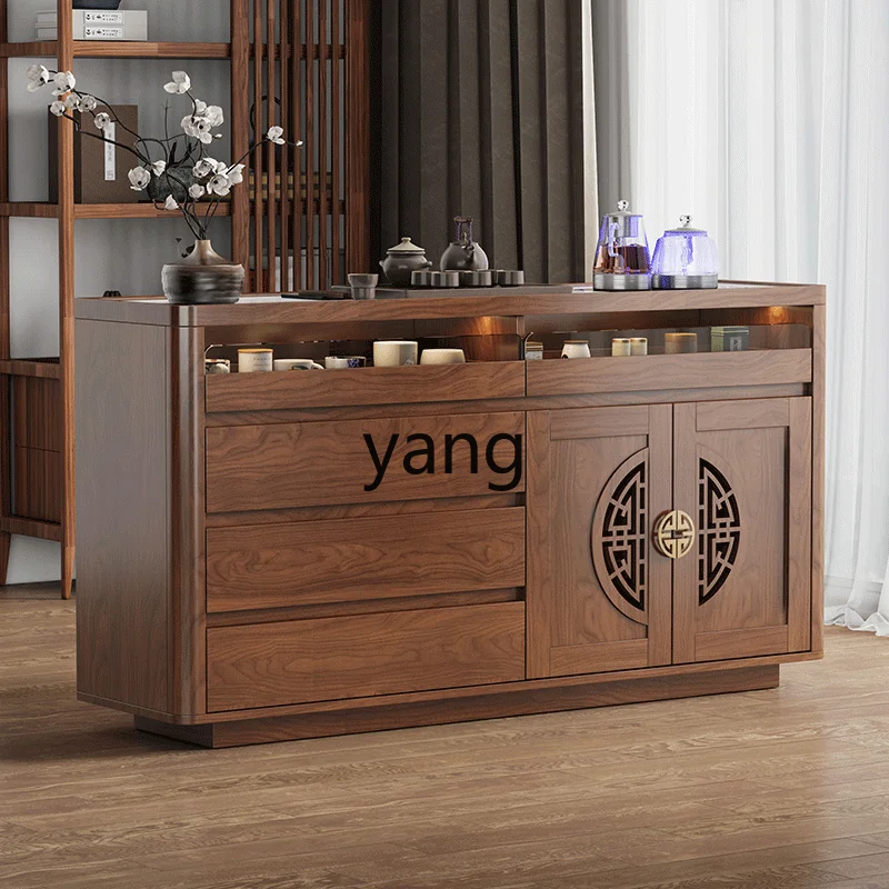 ماكينة بار الشاي الصينية YJQ ماكينة تعبئة المياه الأوتوماتيكية طاولة منزلية متكاملة خزانة جانبية منزلية صغيرة