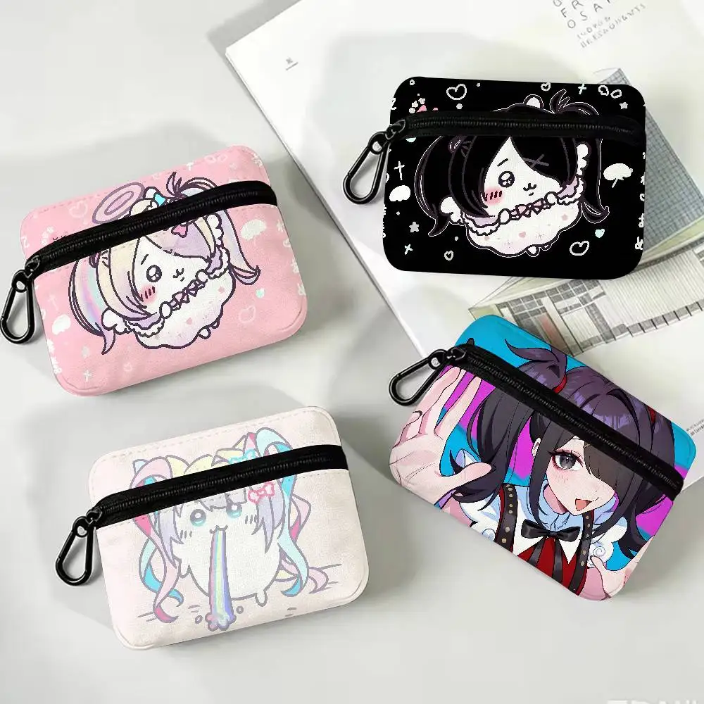 Kawaii Girl Ame Chan Kangel Game NEEDY GIRL OVERDOSE Oxford Cloth Coin Purse Portable Backpack Hanging Card Storage Bag