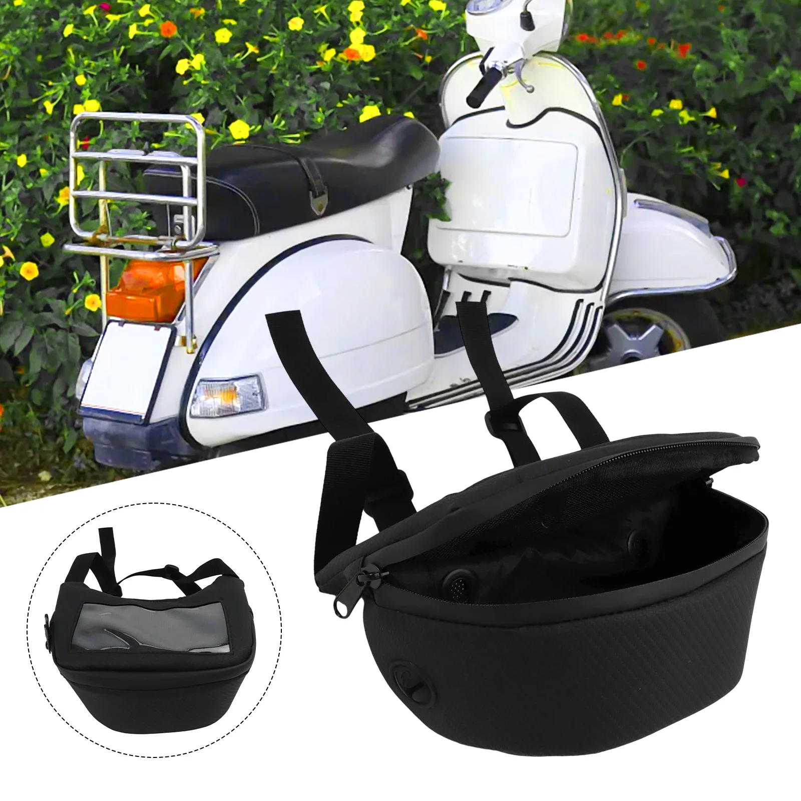 Mobile Holder 8 * 16CM Touch Screen Portable Motorcycle Bag Wear-resistant Material 2L Large Capacity Quick Installation