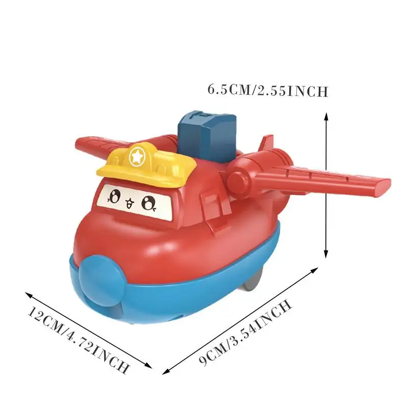 Press and Go Cars Airplane Toy Pull Back Friction Car Inertia Toys Montessori Early Education Crawling Toys New Year Gift