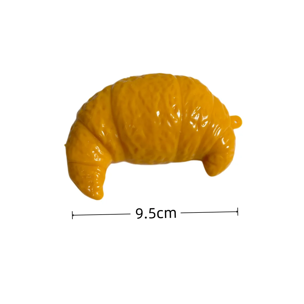 Stress Relief Toy Crunchy Squishy Croissant Crispy Sound Stress Ball Crispy Squishy Ball Blocks Filled ASMR for Gift