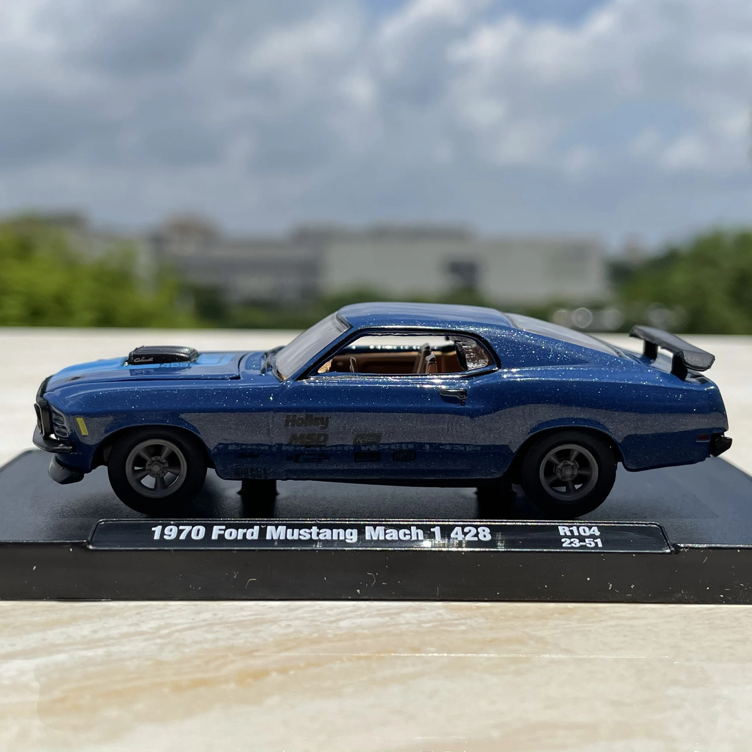 1:64 Scale Diecast Alloy 1970 Ford Mustang Mach Toys Sports Cars Model Classics Nostalgia Adult Gifts Souvenir Static Display