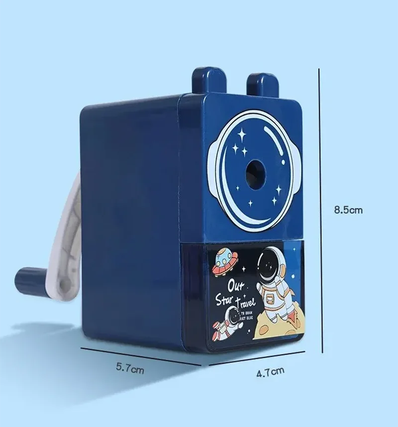Cartoon Pencil Sharpener Hand Cranked Automatic Lead In Pencil Sharpener Labor-saving Single Hole Pencil Sharpener Stationery