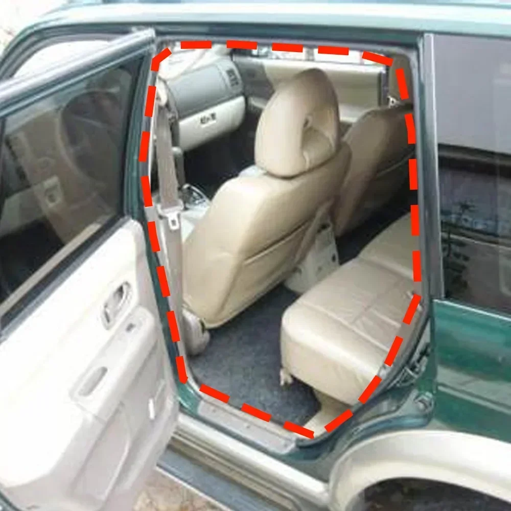 1 stuks 5-deurs body rubberen afdichting voor Pajero Sport K90 MR 242360   Paal rubberen strip voor Montero Sport 1e generatie deurrubber zonder clip