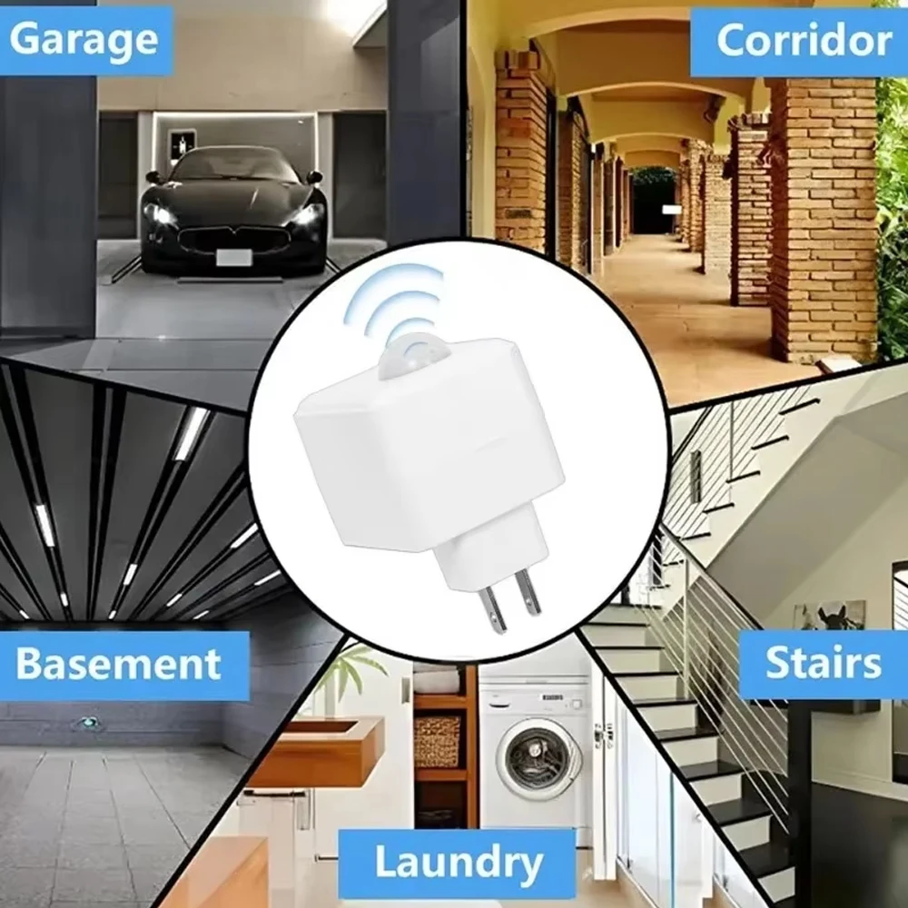 AC110-240V E27 Led قاعدة مصابيح مع محس حركة PIR الإنسان التعريفي ضوء لمبة حامل محول مأخذ التوصيل محول قابل للتعديل #5