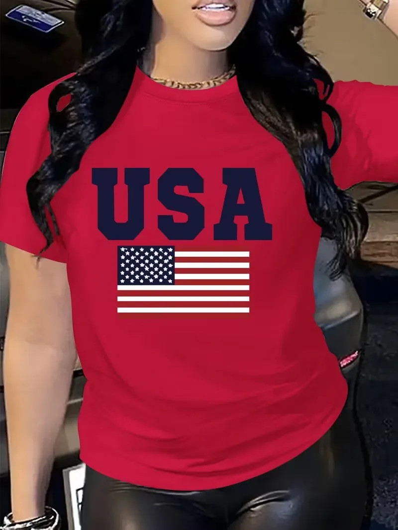 Women's Fashion Directional Print Sweatshirts round Neck T-shirts Spring Autumn Comfortable Fit Letter Pattern Top
