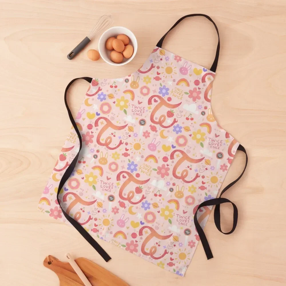 

Twice Pattern Apron For Kitchen Women Things For Kitchen Art Apron