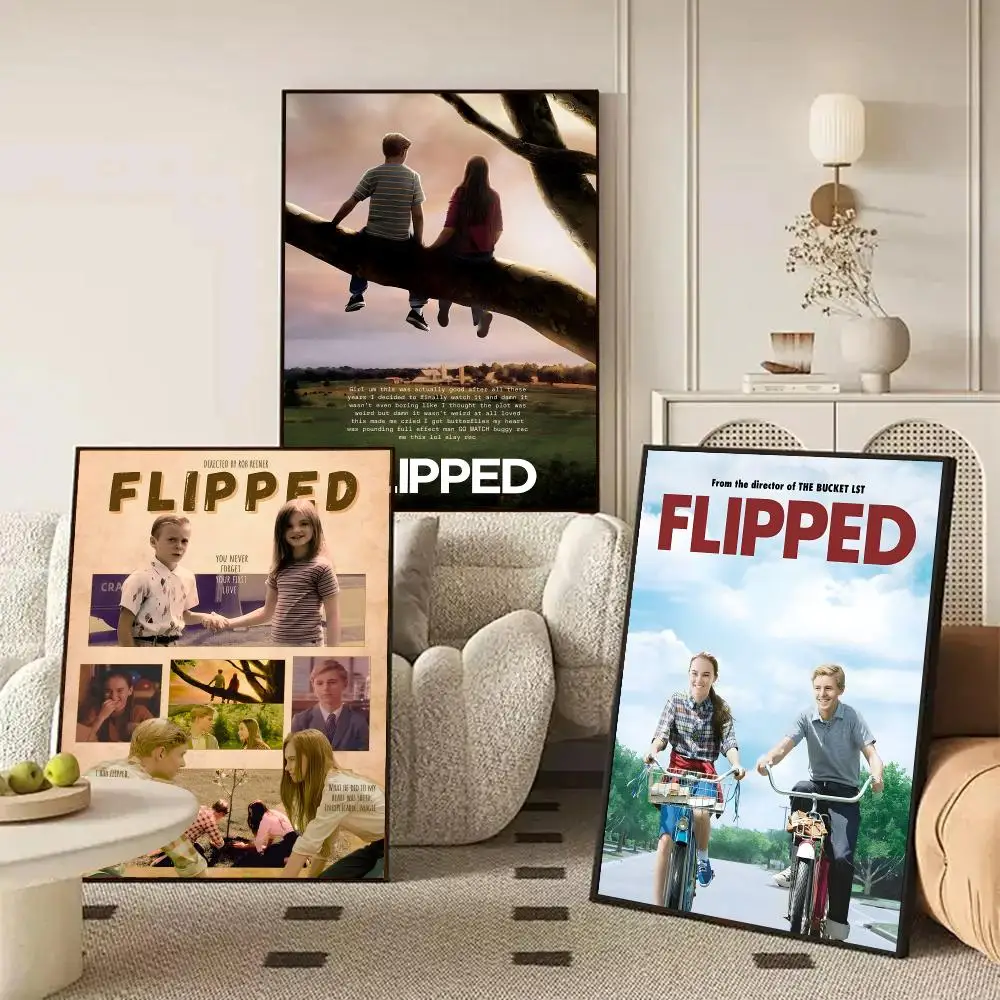 Flipped Poster HD Wall Art Decal Self-Adhesive Aesthetic Decor For Home Living Bedroom Bar Aesthetic