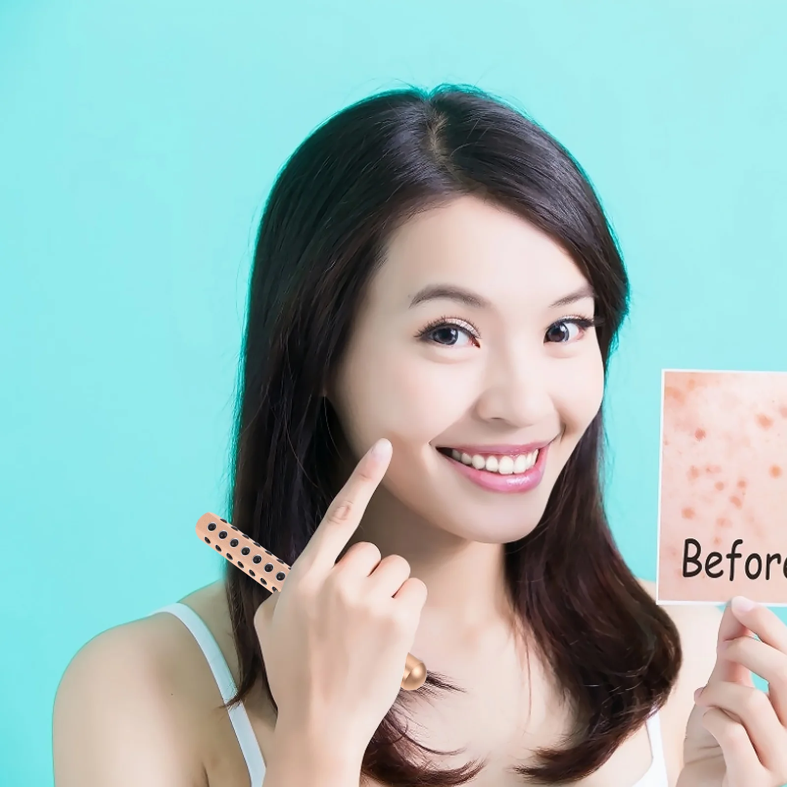 Gezichtsmassager Stick Rolling Huidverzorgingshulpmiddel voor antirimpelmassage thuis Schoonheidssalon Gezichtsmassage