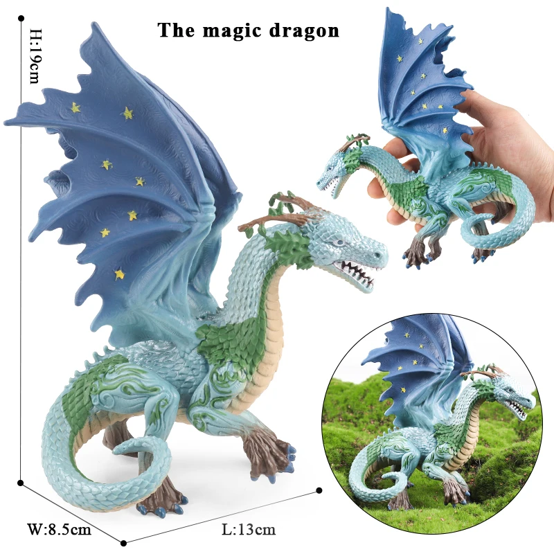 Oenux Simulation Dinosaurier Bayala Drachenbaum Monster Fledermaus Dämon Basilisk Tiermodell Actionfiguren PVC Sammlung Kinderspielzeug Geschenk
