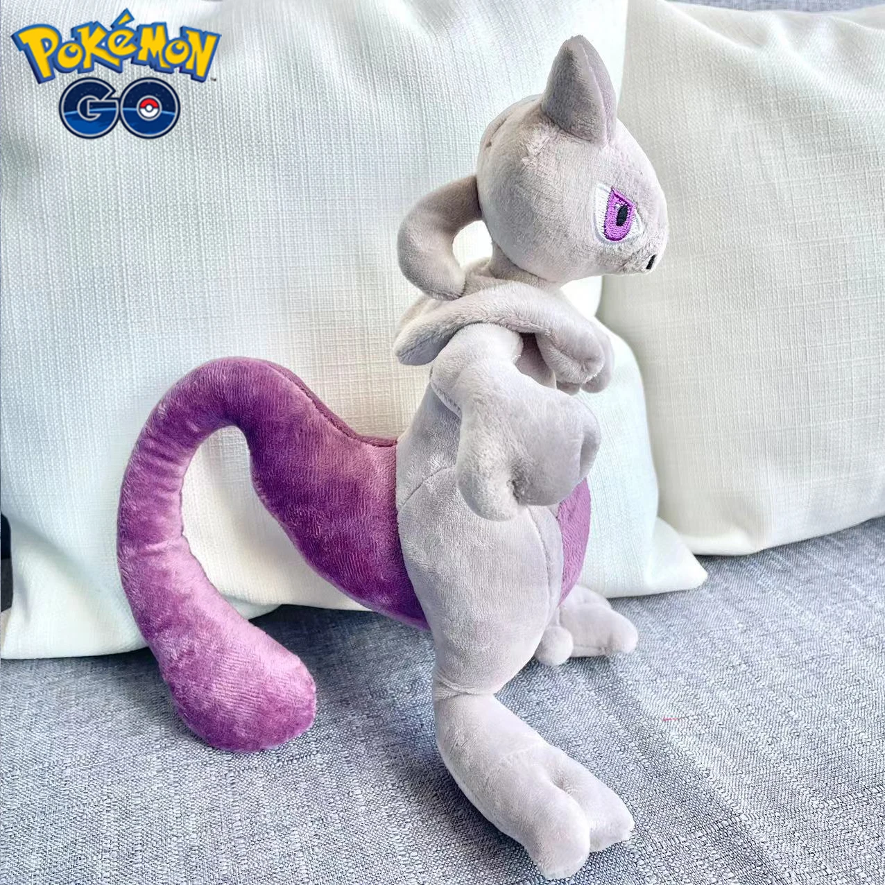 Pokemon Mewtwo Plüsch tier 30cm Anime Cartoon Stofftier Baumwolle Kissen Sofa Puppe Party Geschenk für Kind Junge Mädchen Raum dekoration – Detail 6