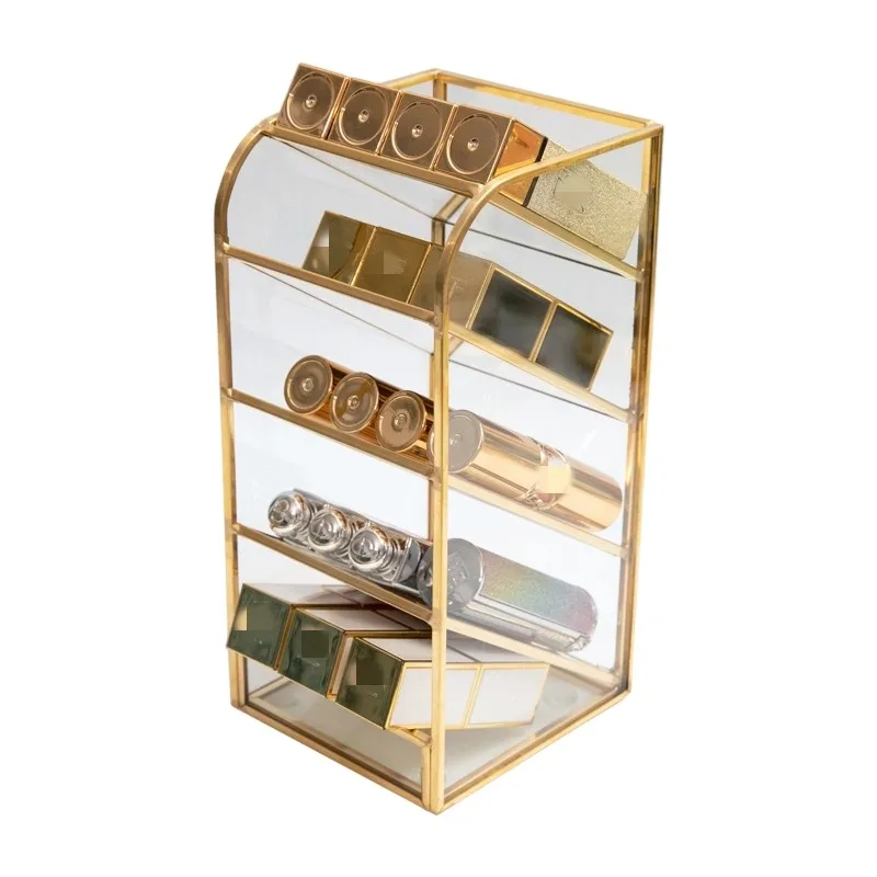 【NOW SAVE】Cosmetic Box Lipstick Storage Box 5 Layers Lipstick Holder Jewelry Boxes Cosmetic Storage Rack Lipstick Lip Gloss Shel