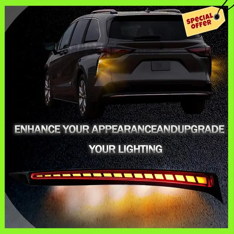 

-A61K Rear Turn Signal Lamp Accessories For Toyota Sienna 2021-2023 Brake Lights Tail Light Replacement