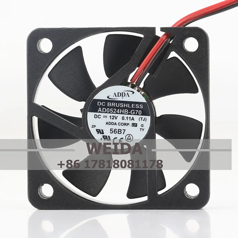 AD0524HB-G70/AD0524HB-G76 /AD0524MX-G70 New original ADDA 5010 DC24V 0.11A small case cooling fan   50*50*10MM