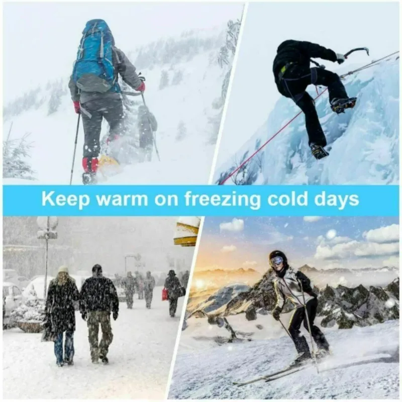 Winter Heated Socks Rechargeable Heating Socks Massage Warmth Anti-Freezing For Fishing Camping Hiking Skiing And Foot Warmer