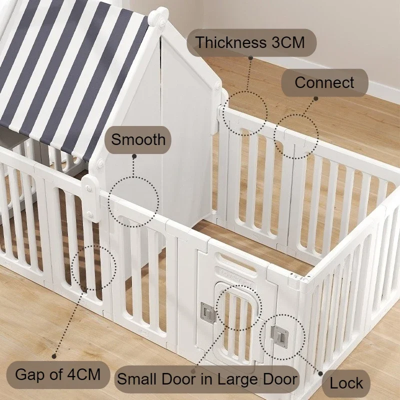 Large Dog House Fence Indoor Dogs Puppy Bed Enclosure Accessories Pet Cat Bed Houses Fences Pets Dog Park Cages Safety Barrier