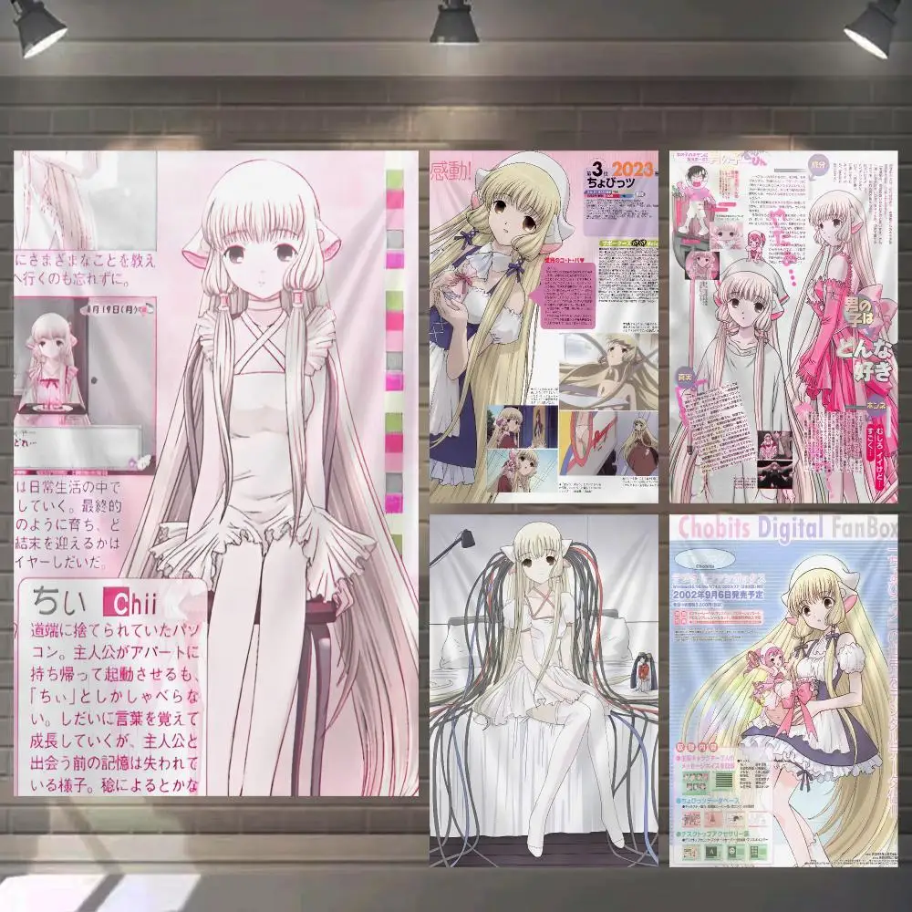 Cute C-Chobits Canvas Tapestry Microfiber Background Art Decor For Bedroom Living Room Bar Garden Outdoor Festival Wall Deco