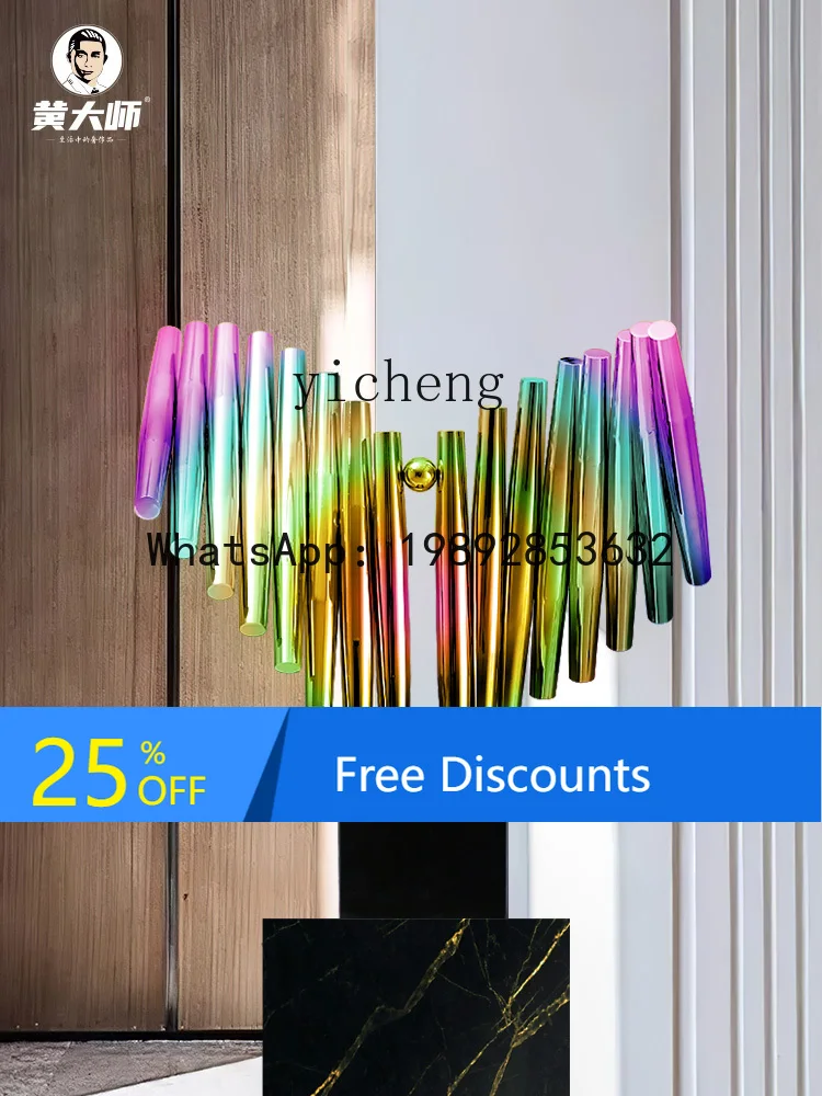 

AA light luxury stainless steel art ornament opening inspirational creative gift ornament