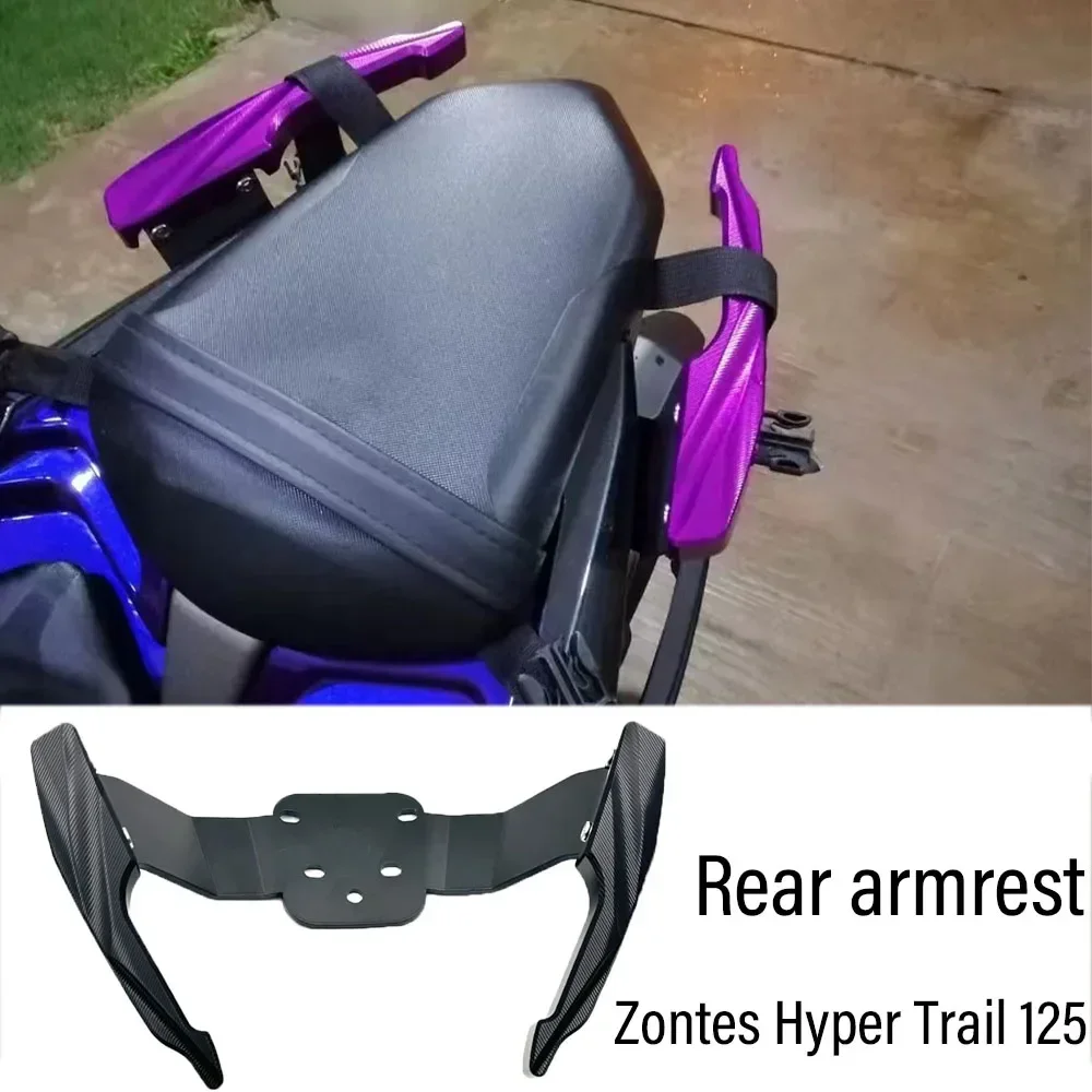 

New Fit Zontes Hyper Trail 125 HyperTrail 125 150u Motorcycle Accessories Rear Armrest Bracket Handrail Rear Passenger Armrest