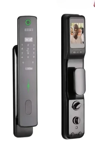 Smart 3D Facial Recognition Door Lock with Wireless WiFi, Real-Time Intercom, and Mobile Remote Control