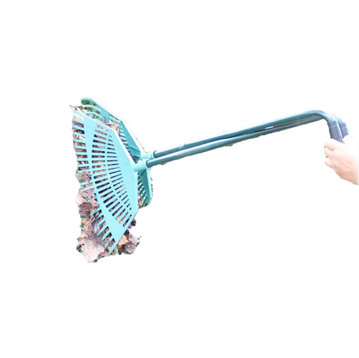 Large grass rake Garden grass Dead leaf rake Gardening deciduous leaf Gardening tools Long wooden handle grass