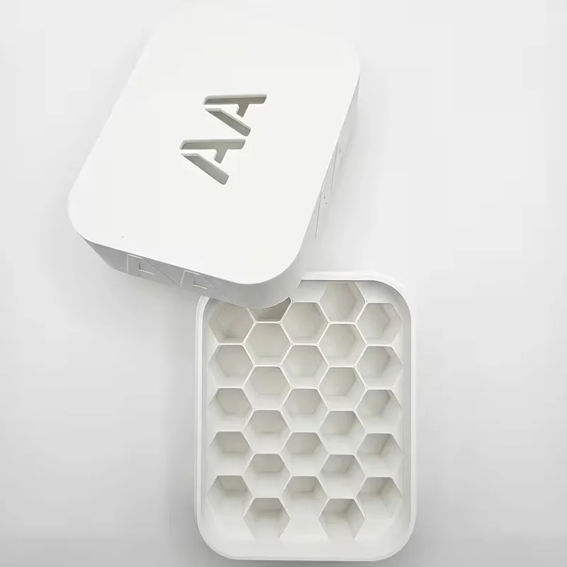 3D Printed Honeycomb AA/AAA Battery Storage Box Minimalist Home Organization Gadget for Neatness Lovers