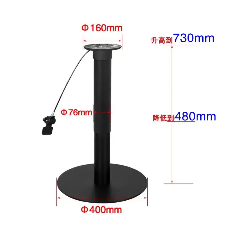 Stainless Steel Table Legs Lifting High Foot Bracket round Base Simple Bar Restaurant Learning Furniture Feet