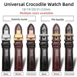 Quality crocodile leather strap 18mm 19mm 20mm 21mm 22mm watch belt For Altiplano G0A29112 PIAGET POLO G0A43001 Ulysse Nardin