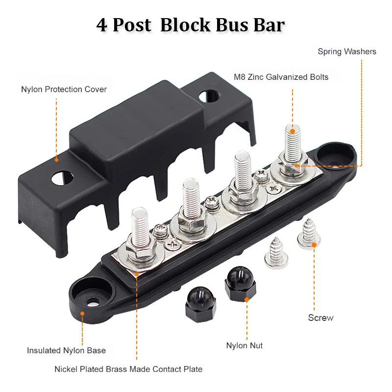 250A 4 Stud 3/8\