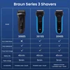 브라운 전기 면도기 3 시리즈 ProSkin 3040S 3010S 트리머 100-240v가 있는 남성용 면도기용 왕복 면도기 6